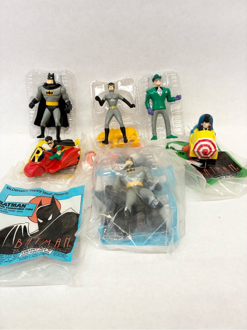 1993 McDonald’s Happy Meal Batman The Animated Series Lot of 6